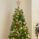 thumbnail image 5 of Christmas Tree Topper Five-Pointed Star Transparent LED Luminous Ornament | Warm Yellow Multicolor Light | Durable Plastic | Easy Install | 17x15x1.5cm | Decorative Holiday Star, 5 of 6