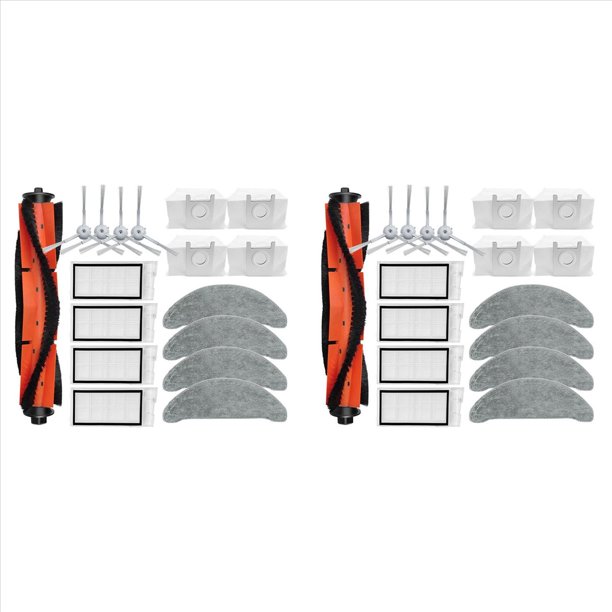 2Conjunto para Eve Plus SDJ01RM, Piezas de Repuesto para Robot Aspirador, Accesorios, Cepillo Lateral Principal, Filtro Hepa, Mopa, Bolsa para el Polvo