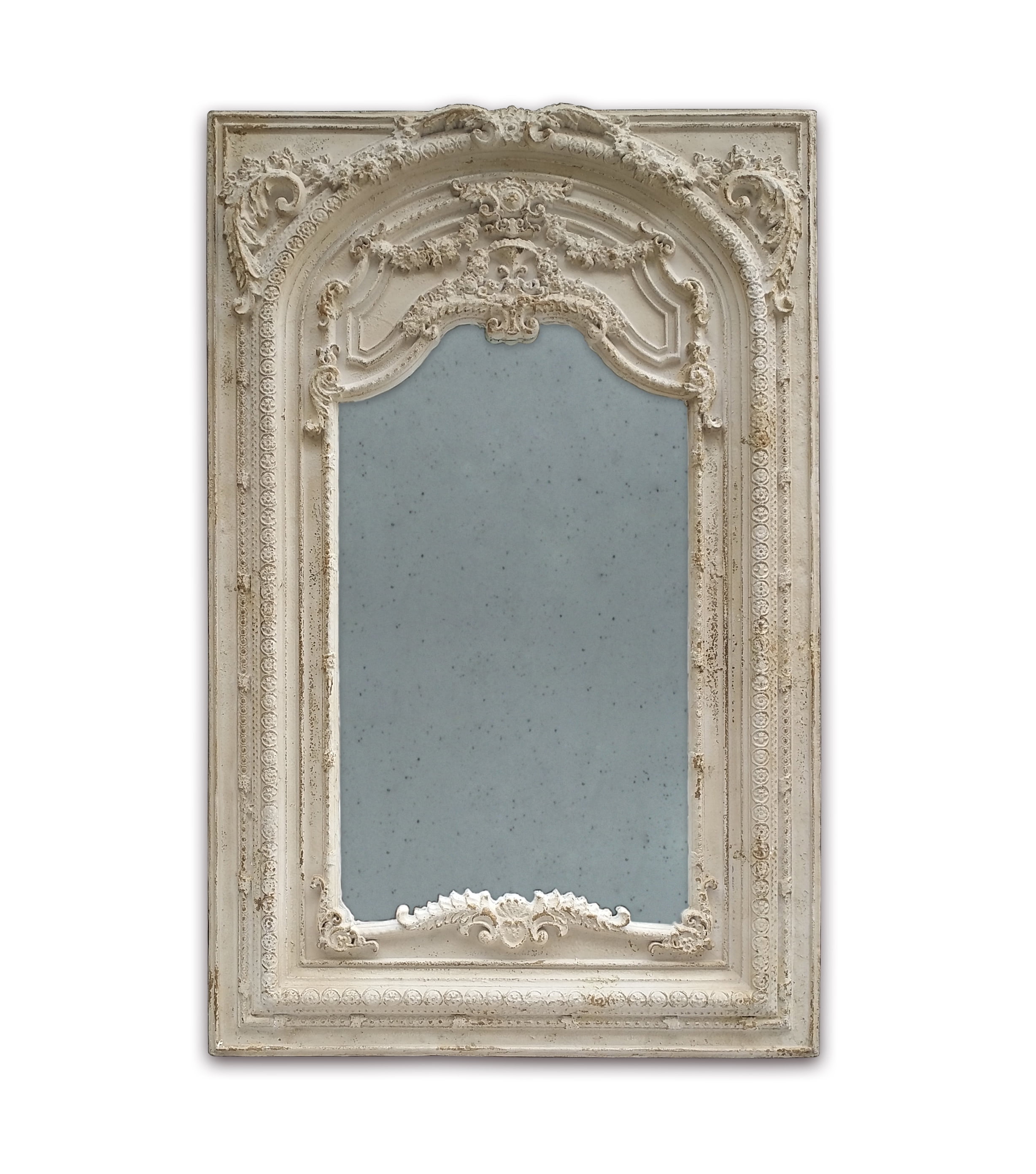 73" Floor Mirror Antique White
