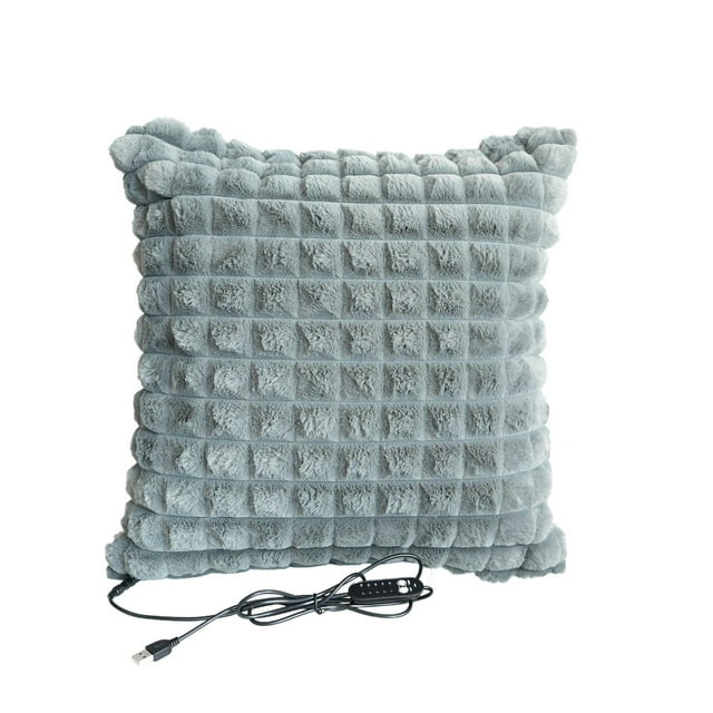 USB Square Rabbit Heating Cushion 5 Temperature Control With Timer Warming Silk Standard Pillowcase Silk Pillowcase for Curly Hair Sleeping Silk Pillowcase Coral Standard Size Pillowcase Flannel
