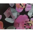 thumbnail image 4 of oneOone Georgette Viscose Black Fabric Leaves & Rose Floral Craft Project Decor Fabric Print By The Yards 42 Inches Wide, 4 of 4