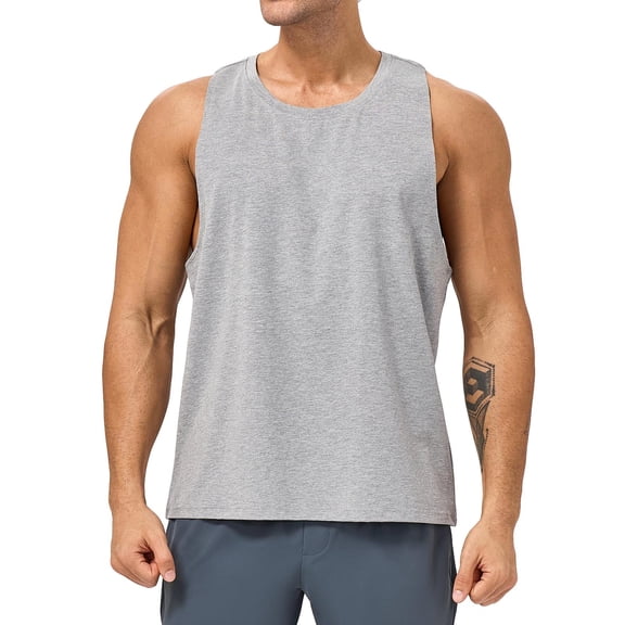 Einccm Men's Breathable Quick Dry Tank Top, Sleeveless Muscle Shirt for Gym, Workout, Running, Fitness, Casual Summer Wear, Lightweight Comfortable Fit