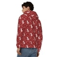 thumbnail image 4 of Honeii Christmas Deer Head Print Hoodies for Men, Pullover & Full Zip, Breathable Zip up Hoodie, Sweatshirt-Small, 4 of 5