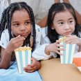 thumbnail image 3 of NOGIS 50 Pcs Blue and White Striped Popcorn Boxes 2 x 4.7 x 2.8 inch Mini Popcorn Boxes for Movie Decorations Cardboard Popcorn Container for Party Disposable Snack Popcorn Boxes (Blue), 3 of 7
