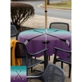 thumbnail image 6 of Square Outdoor Tablecloth with Umbrella Hole Hockey Sports Outside Table Cloth Waterproof Patio Table Cover Turquoise Aqua Purple Gradient Colored Zipper Tablecloths for Picnic Camping 60x60 Inch, 6 of 8