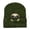 Army Green, variant on Men Women Matching Printed Autumn Winter Warm Knitted Hooded Hat Grey One Size