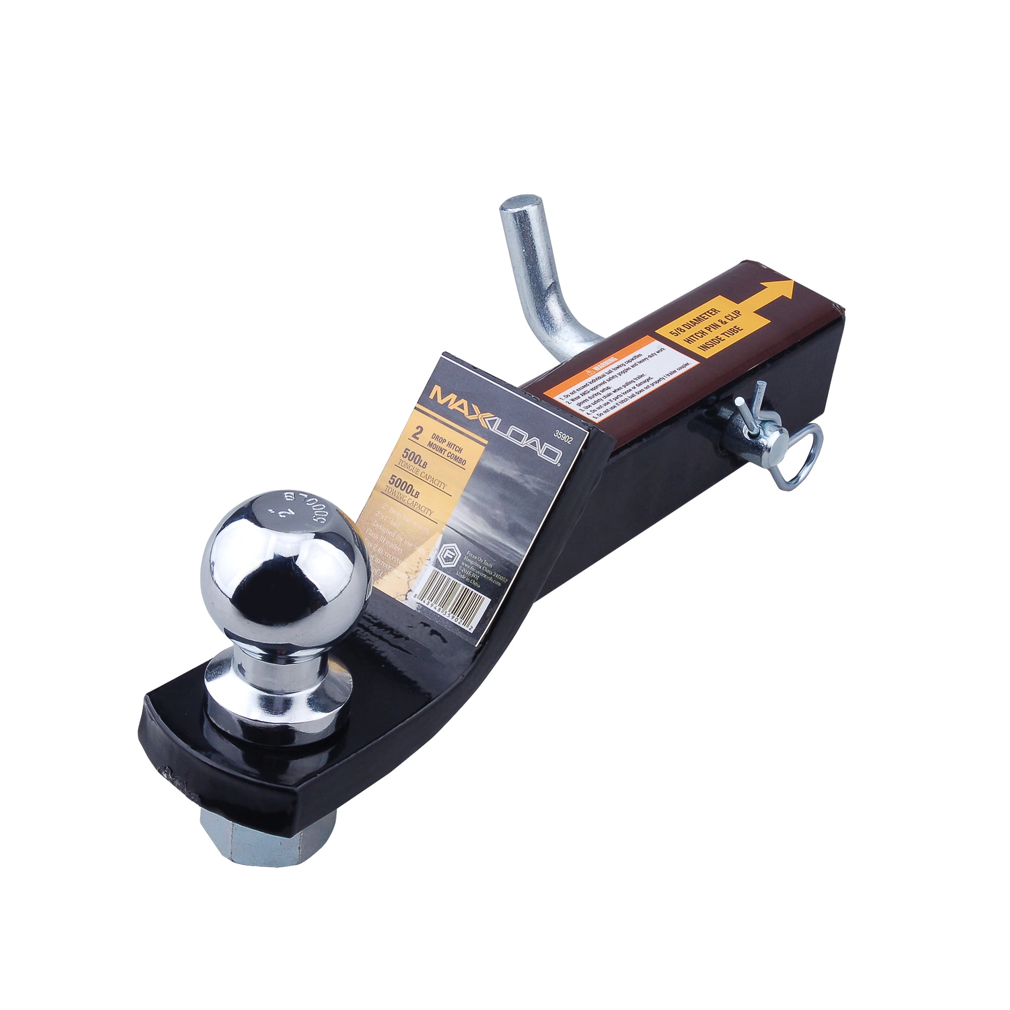 Max Load 2" Drop Hitch Mount Combo Kit