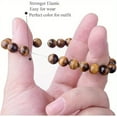 thumbnail image 2 of 4PCS Natural 8mm Gorgeous Semi-Precious Gemstones Healing Crystal Stretch Beaded Bracelet Unisex (4 Colors), 2 of 9