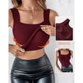 thumbnail image 2 of Camisetas sin mangas CHICME para mujer, altas y elásticas, con sujetador incorporado, 2 of 9