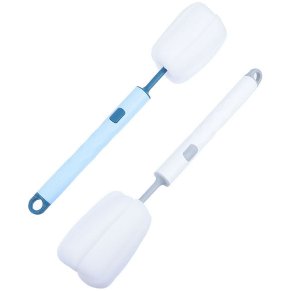 AURARMLET 2Ud Cepillo Multipropósito Azul Para Limpieza De Vasos Y Con Mango Cómodo Para Hogar
