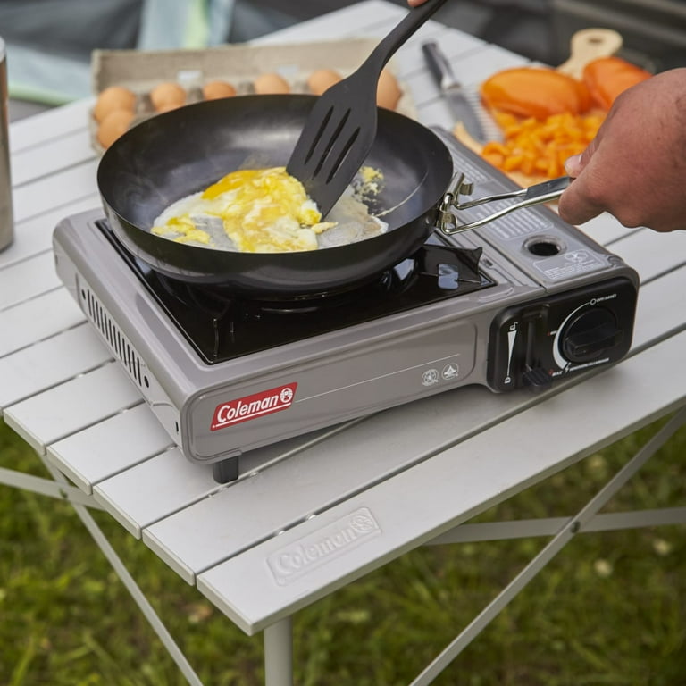 Coleman Tabletop Portable Butane Camping Stove, Burner, Gray