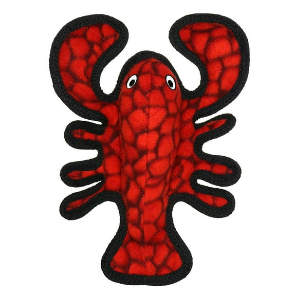 Tuffys Ocean Creature Jr Lobster Durable Plush Squeaky Dog Toy