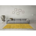 thumbnail image 3 of Ahgly Company Indoor Rectangle Abstract Yellow Modern Area Rugs, 8' x 12', 3 of 4