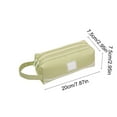 thumbnail image 4 of Taotanxi Large Capacity Pencil Pouch Multi-Use Pencil Case Organizer, Portable Pencil Bags Nylon with Zipper, Green, 4 of 6