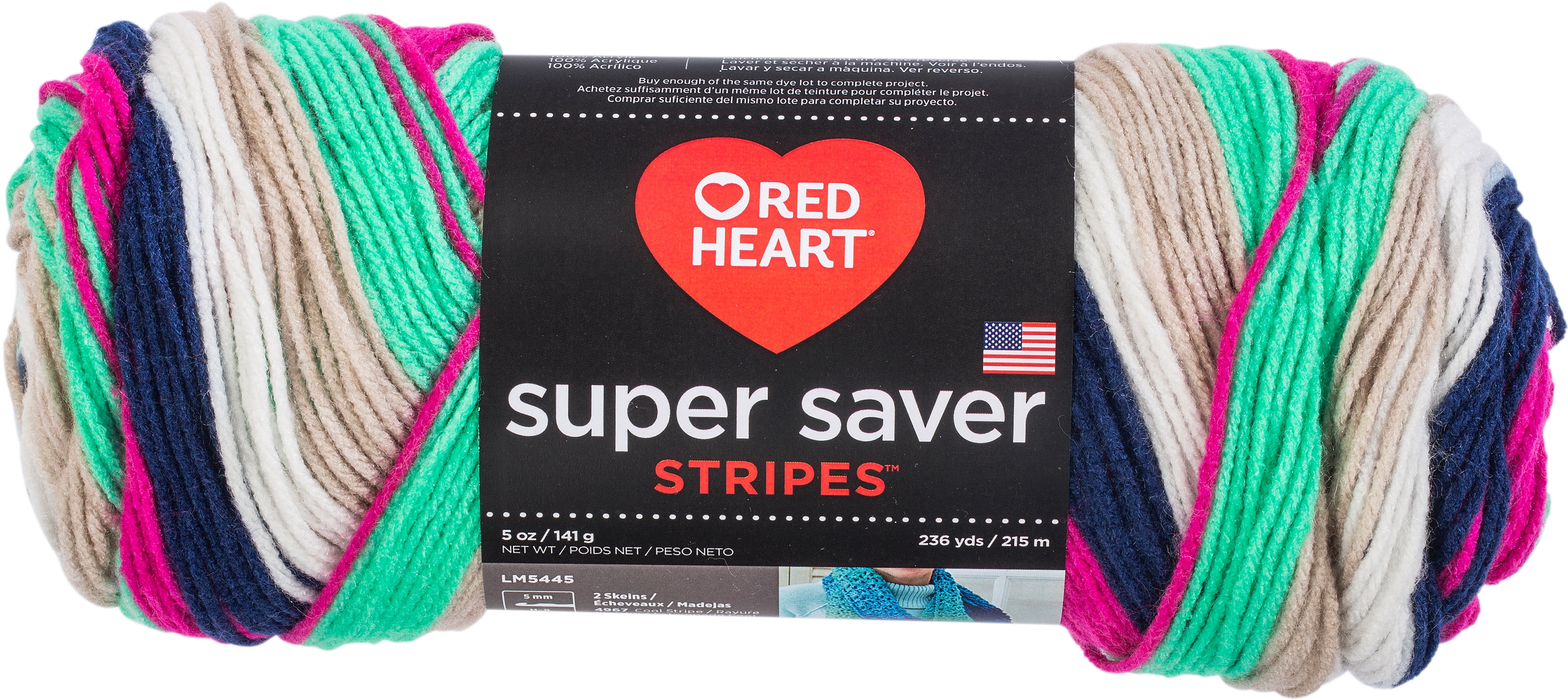 Red Heart Super Saver Yarn-Derby Stripe | Walmart Canada