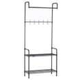 thumbnail image 2 of Adjustable Metal Garment Rack Shelf Storage Rack Coat Shoe Organizer, 2 of 7