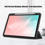 iPad Air 5th 4th Generation Case, iPad 10.9 Case 2022 2020, Allytech Ultra Slim Trifold Stand Protective Multi Angle Stand Pencil Holder Case Cover for Apple iPad Air 4 5, Black