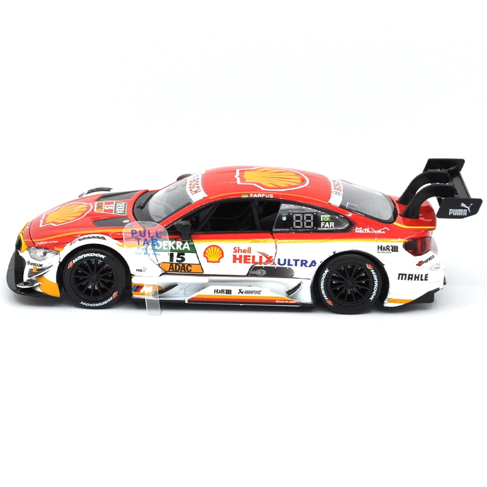 1: 32 Suitable for BMW M4 DTM Alloy Simulation Car Die Casting Model Dynamic Sound and Light Toy Series Collectibles Boy Birthday Gift