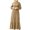 Beige, variant on LLYwey s Womens Midi Dresses with Sleeves Fashion Round Neck Loose Long Sleeve Solid Ankle-Length Dress Long Dress New formal Dresses Black Xxl