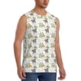 thumbnail image 2 of Fotbe Jungle Animal Men's Camiseta sin Mangas Estampada para Hombres, Playera Casual para Gimnasio, Entrenamiento, Playa-XX-Large, 2 of 7
