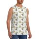 thumbnail image 2 of Fotbe Jungle Animal Men's Camiseta sin Mangas Estampada para Hombres, Playera Casual para Gimnasio, Entrenamiento, Playa-Small, 2 of 7