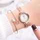 thumbnail image 3 of LVPAI Moda Casual Mujer Reloj de Pulsera Reloj de Cuarzo de aleación y Traje de Pulsera (Oro Rosa + Blanco), 3 of 4
