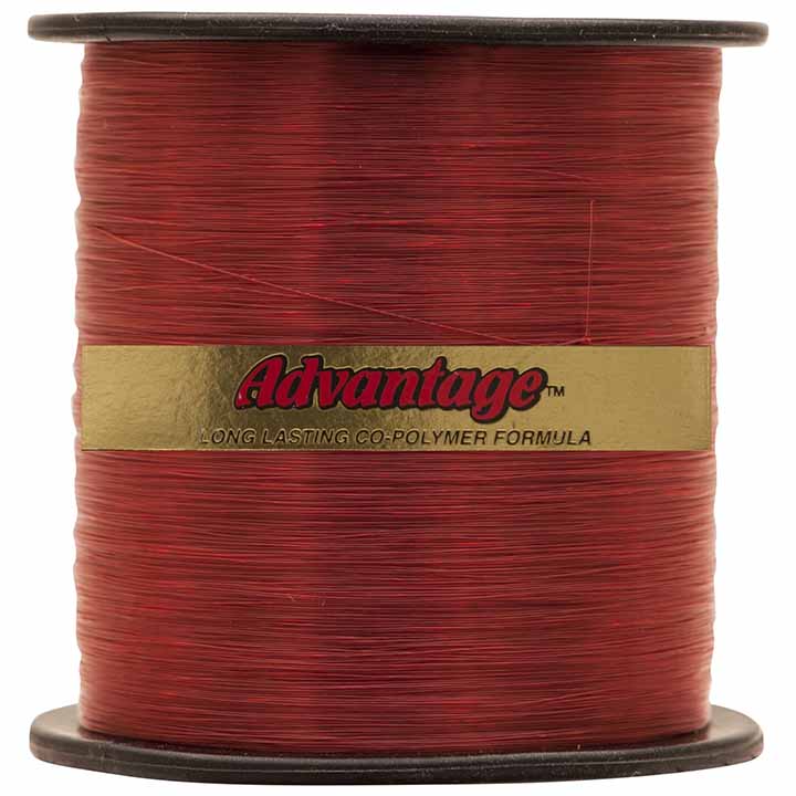 Cajun Line Red Advantage 1/4Pound Spool with Test Fishing Line (10Pound)