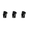 thumbnail image 3 of Dalazy 1/2/3/5 Thickened Fabric Knee Sleeves For Knee Support - Wear-resistant And Durable Knee Sleeves Weightlifting Blended Model B black and wh L 3PCS, 3 of 6