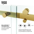 thumbnail image 3 of VIGO Luca 60" x 79" Single Sliding Frameless Shower Door with RollerDiskTM technology, 3 of 5