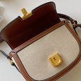 thumbnail image 2 of Bolso de cuero para mujer, con correa ajustable, para axila, con cierre de metal, informal, 2 of 8