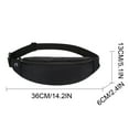 thumbnail image 3 of Waist Packs - Belt Bag For Men Women - Waist Pack Crossbody Bags - Black Waist Pack With Adjustabl Strap, Fashion Body Waist Pack For Running Workout, 3 of 5