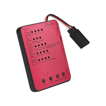 Brushless Esc Programming Card - Programming Card For RC Car ESC Brushless Electronic Speed Controller Red