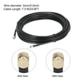thumbnail image 2 of Cables coaxiales Uxcell 240 Tipo SMA Macho a SMA Macho Cable coaxial de baja pérdida 24.6FT Negro 1Pcs, 2 of 5