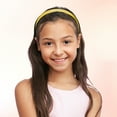 thumbnail image 2 of Unique Bargains Hair Headband Wide Satin Headband for Women Girl Yellow 1.57" Wide Headband, 2 of 7