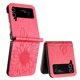 thumbnail image 1 of Funda tipo cartera con girasoles grabados para Samsung Z Flip 3: elegante, multifuncional y con protección total., 1 of 5