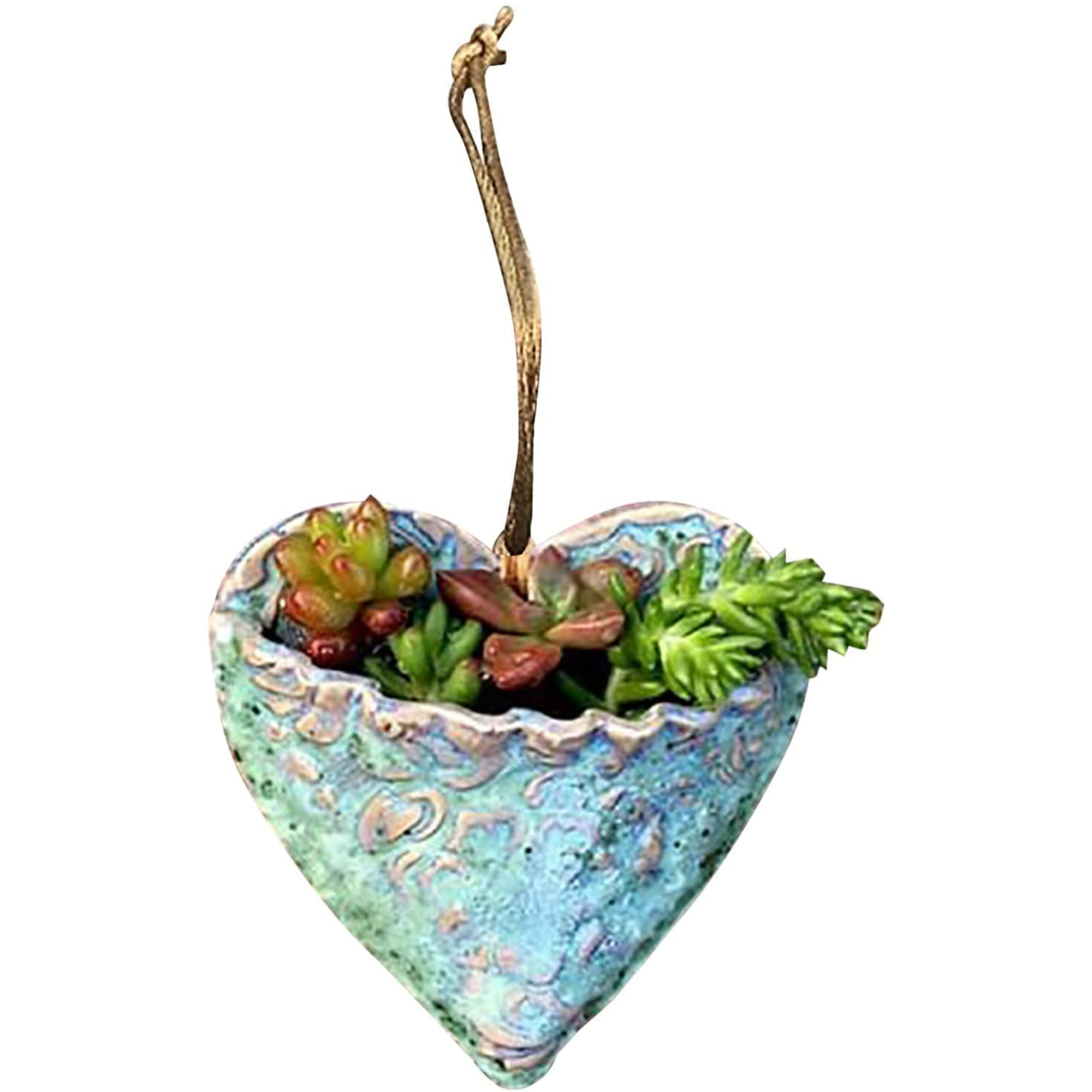 1Pc Durable Heart Shape Plant Container Succulents Flower Pot 