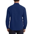 thumbnail image 3 of Lmnyox Men's Cargo Shirts Classic Button Up Long Sleeve Collared Tops Casual Solid Color Shirts with Pockets, 3 of 5