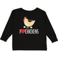 thumbnail image 3 of Inktastic Chickens Cute Farm Animal Boys or Girls Long Sleeve Toddler T-Shirt, 3 of 5