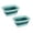 Green 2 Packs, variant on Pool Foot Bath Tray Collapsible with Foot SPA Massager, 15.7x12.5x6.8 inch, Green 1 Pack