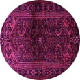 thumbnail image 1 of Ahgly Company Indoor Round Persian Pink Traditional Area Rugs, 3' Round, 1 of 4