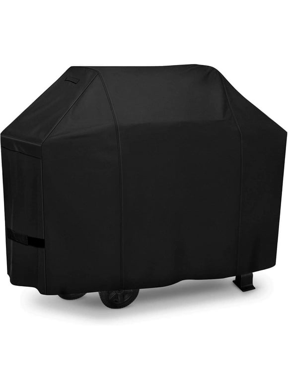 iCOVER Grill Cover 55in, 600D Heavy Duty with Mesh Air Vent, Waterproof Barbecue Gas Smoker Cover, UV and Fade Resistant , Fit for Weber Char-Broil Nexgrill Brinkmann and More