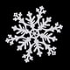 thumbnail image 4 of 10 blancos de 10,5 cm para adornos navideños. Macarena Copo de nieve de plástico, 4 of 8