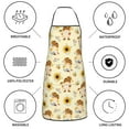 thumbnail image 6 of Easygdp Watercolor Bee Honey Honeycomb Bee Apron Waterdrop Resistant with 2 Pockets,Oil Resistant Cooking Kitchen Chef Apron for Women Men, 6 of 7