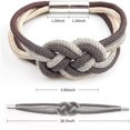 thumbnail image 5 of 2 Pack Strong Magnetic Curtain Tiebacks Upgrade Nordic Simple Style Drape Tie Backs Double Color Weave Rope Knot Decorative Curtain Holdbacks For Home, 5 of 5