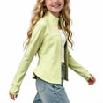 thumbnail image 6 of Girls Zip Up Athletic Jacket Lightweight Stand Collar Workout Outerwear With Thumbhole Cuffs for Gym Yoga Sports Daily Occasions, 6 of 8
