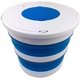 thumbnail image 1 of Cubo plegable de 10 l, tapa de pesca de plástico, cubo portátil para exteriores, limpieza de coche, tapa de palma, cubo azul, 1 of 5