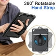 thumbnail image 5 of JETech Case for iPad 10.2-Inch (9th/8th/7th Generation, 2021/2020/2019) with Built-in Screen Protector, Protective Shockproof Rugged Tablet Cover, 360° Rotating Hand Strap Stand (Black), 5 of 7
