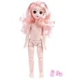 thumbnail image 1 of 30cm Fashionable Beautiful Doll Kid Children Girl Doll Toys with Movable Joints Birthday Gift(Curly Hair Pink Body 30cm Doll with Shoes), 1 of 4