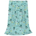 thumbnail image 2 of Honeii Hawaiian Style Print Fleece Blanket - Throw Blanket for Bed, Sofa, Couch, Camping, and Travel , Microplush Ultra Soft Warm Blanket-60"x50", 2 of 7
