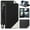 Black, variant on Case for iPhone Xs Max, New Infolio Wallet Credit Card Slot ID Cover, View Stand [with Wrist Strap Lanyard] for Apple iPhone Xs Max (Size 6.5" model) (10s Max)